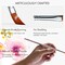 ARTIFY 9 PCS Floral Watercolor Brushes for Beginners & Pros | Artist Paint Brushes for Watercolor, Gouache & Acrylic | Round, Flat, Dagger, Cat’s Tongue, Detail Bruhes & Squirrel Hair Quill Brush